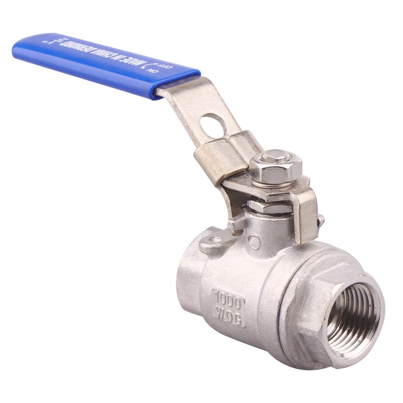DERNORD Stainless Steel 304 Ball Valve, Full Port Heavy Duty for WOG with Locking Device (1/2" NPT) - Image 5